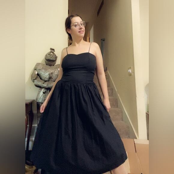 80s goth rockabilly midi dress - Picture 6 of 6